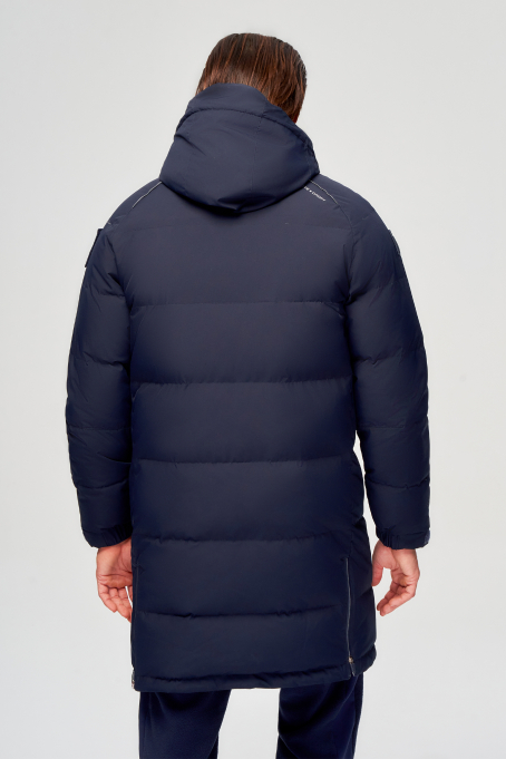 Куртка пуховая мужская (синий/синий)