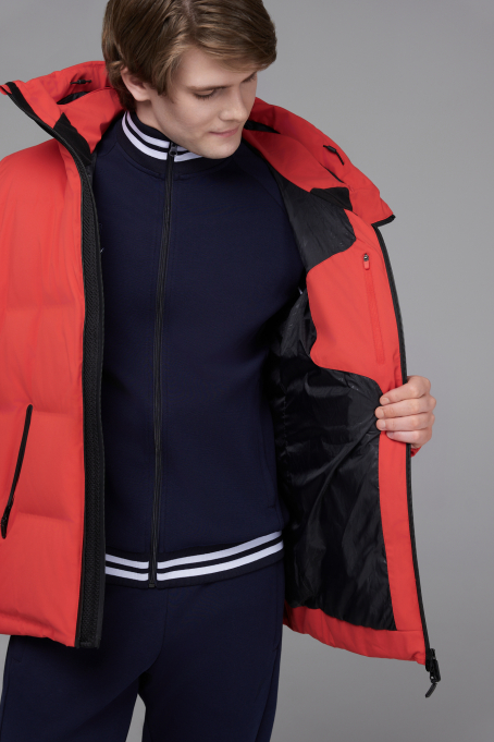 Пуховик с утеплителем из натурального пуха мужской