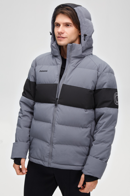 Пуховик с утеплителем из натурального пуха мужской