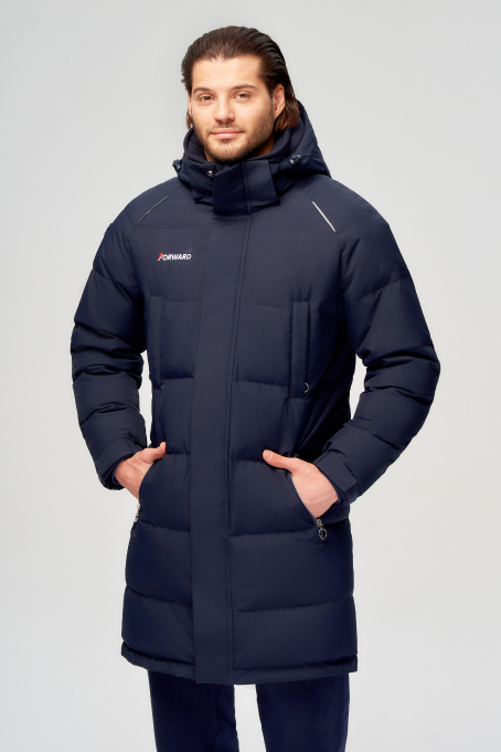 Пуховик с утеплителем из натурального пуха мужской